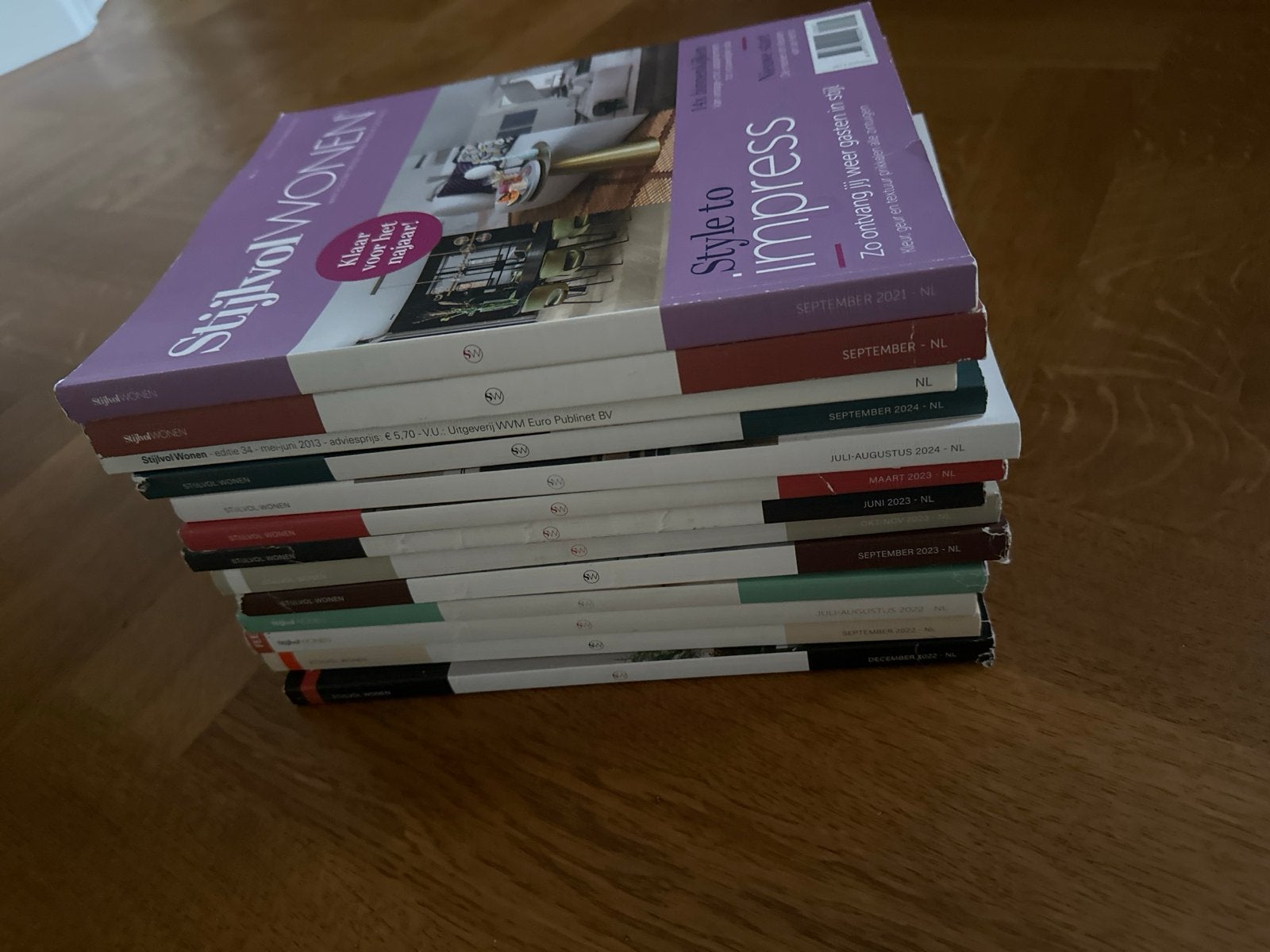 Stijlvol Wonen magazines - 13 stuks, Boeken, Ophalen, Zo goed als nieuw, Overige typen