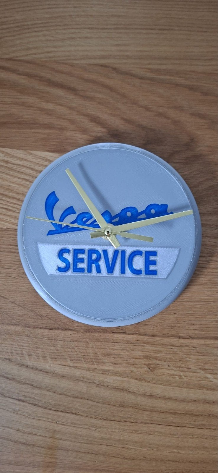 Vespa Service Klok - Uniek Design voor Liefhebbers, Ophalen of Verzenden, Nieuw