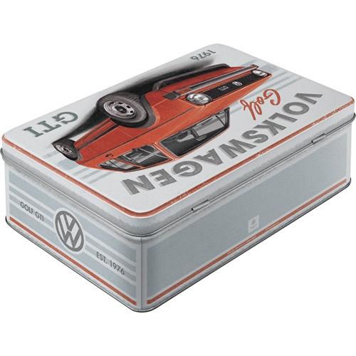 Volkswagen GTI 1967 reclame blik voorraadblik koektrommel, Ophalen of Verzenden, Nieuw, Auto's