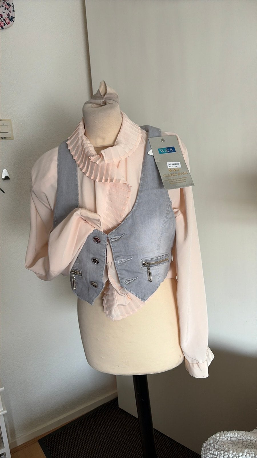 Leuke bloes met nieuw gilet mt m, Ophalen of Verzenden, Zo goed als nieuw