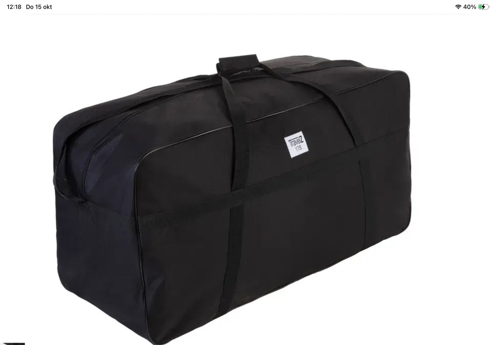 2x Travelz Reistas Auto XXL 175 liter (nieuw ongebruikt), Ophalen, 30 cm of meer, Zwart, Nieuw