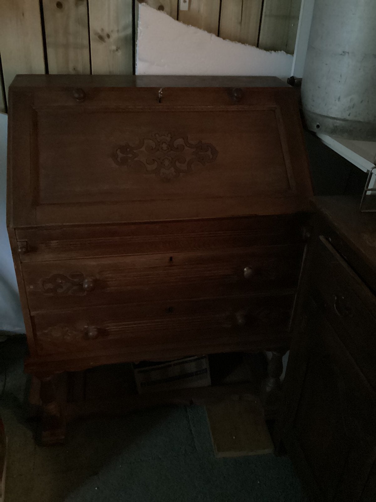 Antieke secretaire, Ophalen