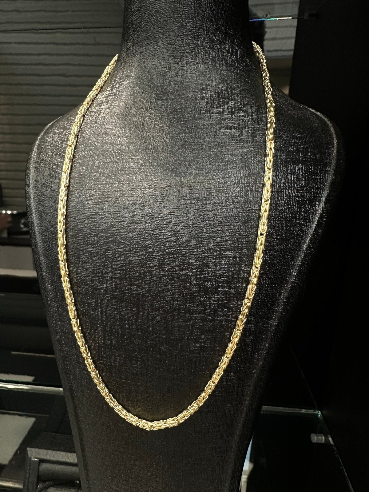 14k Gouden Koningsketting - Prachtig en Tijdloos Design, Sieraden, Tassen en Uiterlijk, Kettingen, Ophalen of Verzenden, Zo goed als nieuw