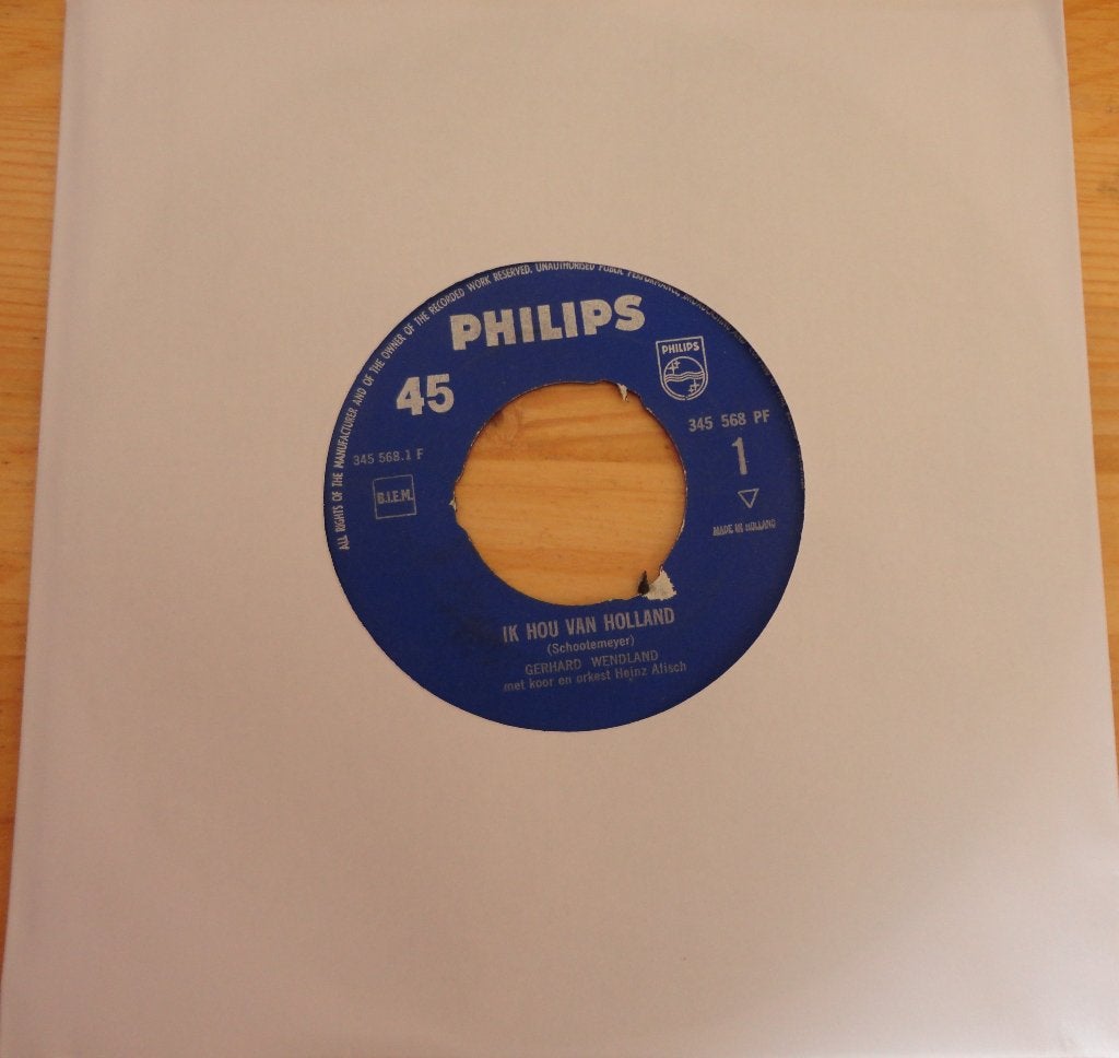 Gerhard Wendland > Ik hou van Holland, Ophalen of Verzenden, Gebruikt, 7 inch, Nederlandstalig