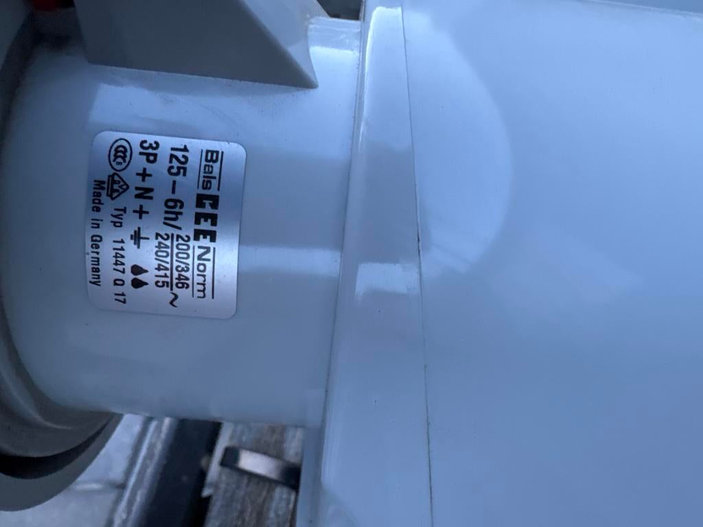 CEE 125A 5-polig 400V Bals wandcontactdoos (3 stuks), Ophalen, Gebruikt, Nvt, Stopcontact
