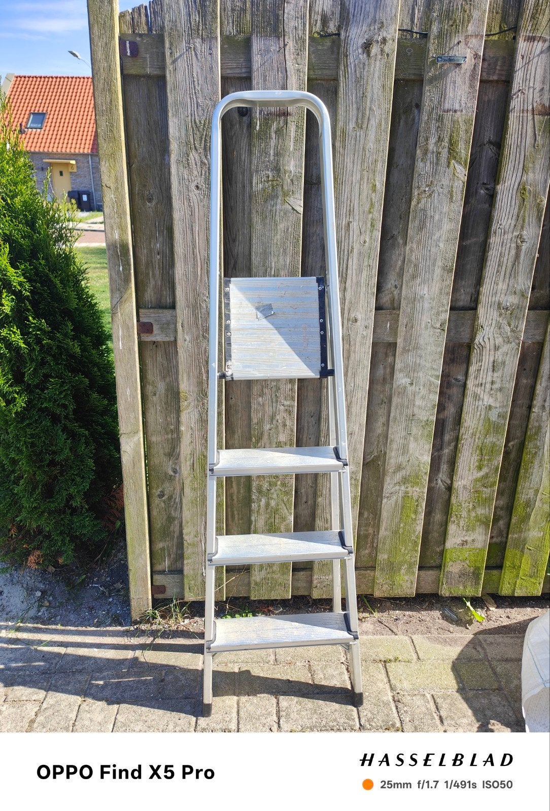 aluminium ladder, Doe-het-zelf en Verbouw, Ladders en Trappen, Ophalen, 4 meter of meer