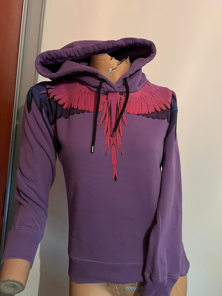 Marcelo Burlon sweater met capuchon maat S origineel zgan, G, Paars, Marcelo burlon, T