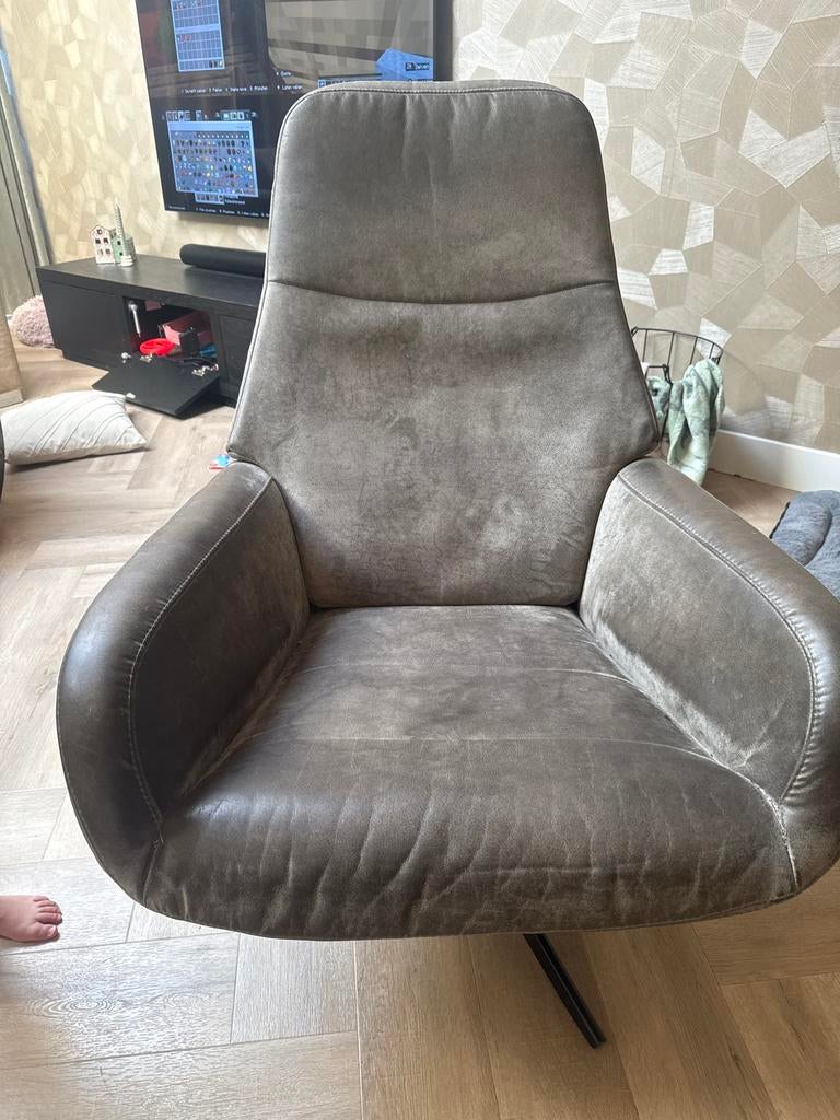 Comfortabele relaxfauteuil - Gebruikt, kantelbaar, Ophalen, Gebruikt, Stof, 75 tot 100 cm