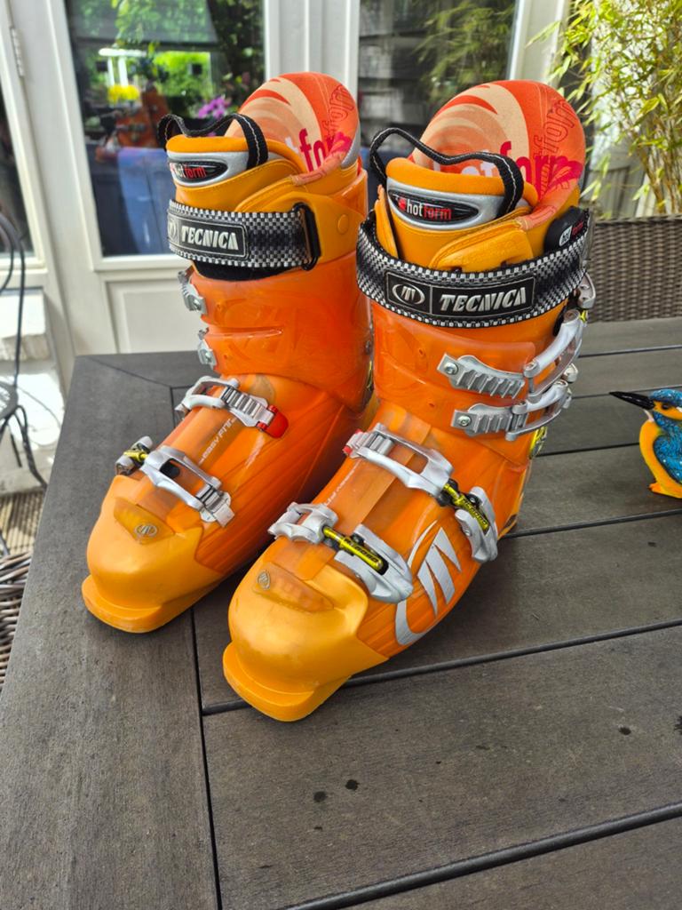 Skischoenen Technica oranje maat 29.5 (44/45), Ophalen, 160 tot 180 cm, Schoenen, Overige merken