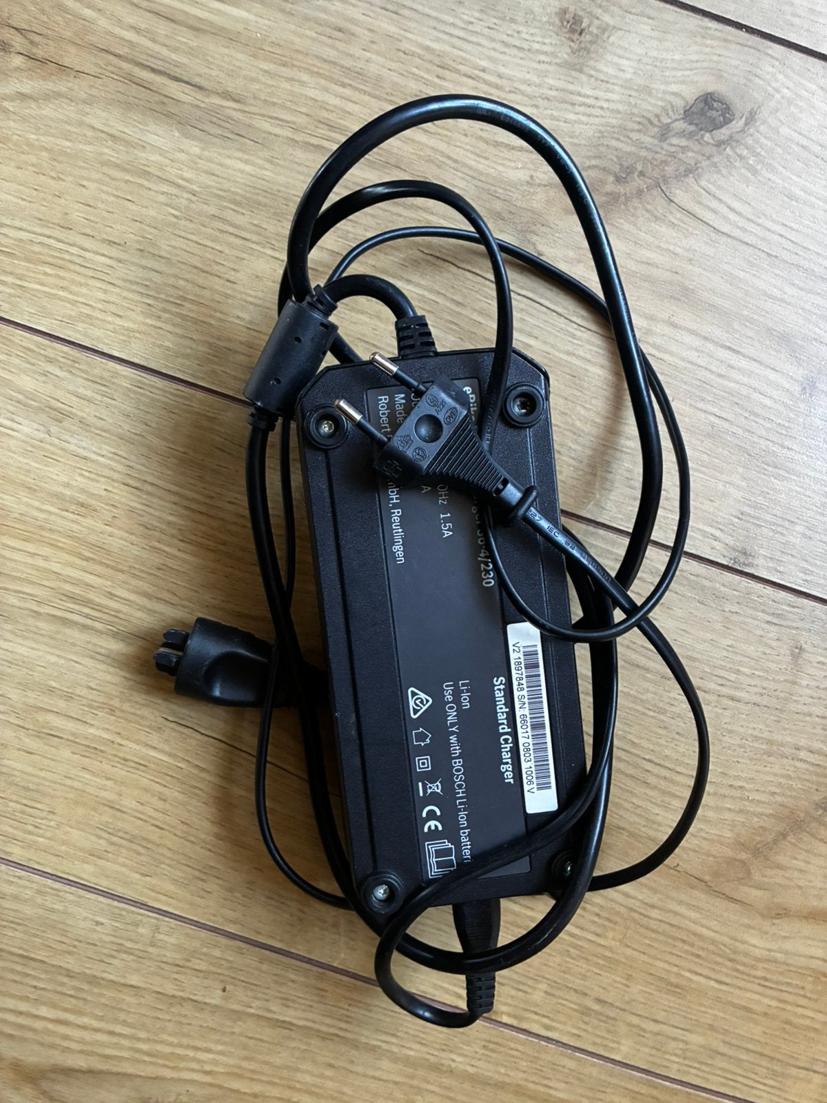 Bosch ebike oplader, Gebruikt