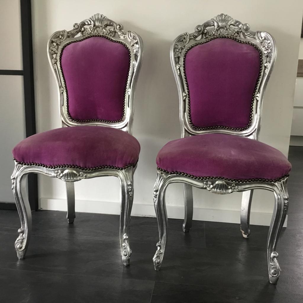 Barok stoelen en bankje, Ophalen