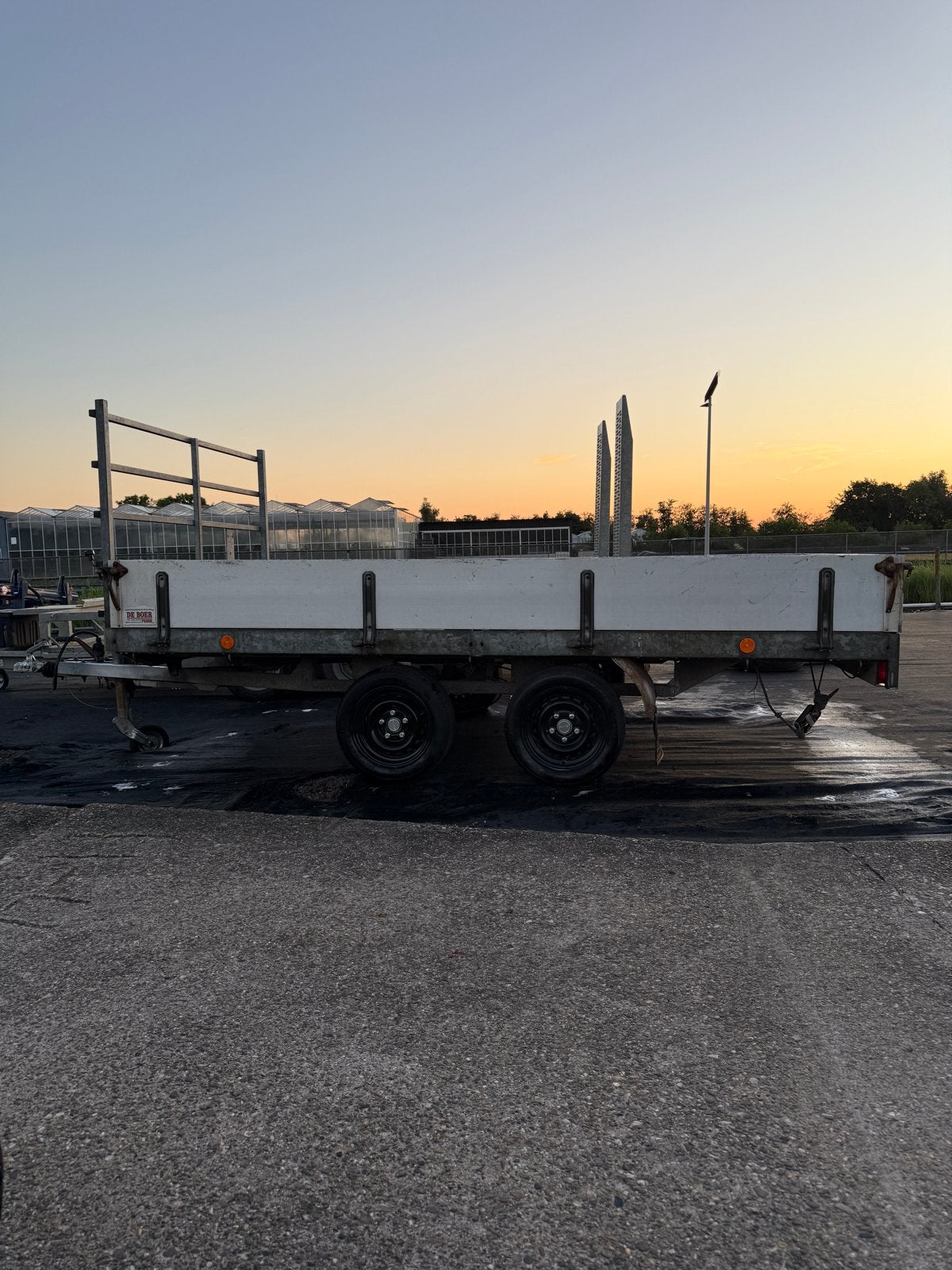Hapert 2-assige aanhangwagen/plateauwagen, Auto diversen, Aanhangers en Bagagewagens, Ophalen, Zo goed als nieuw
