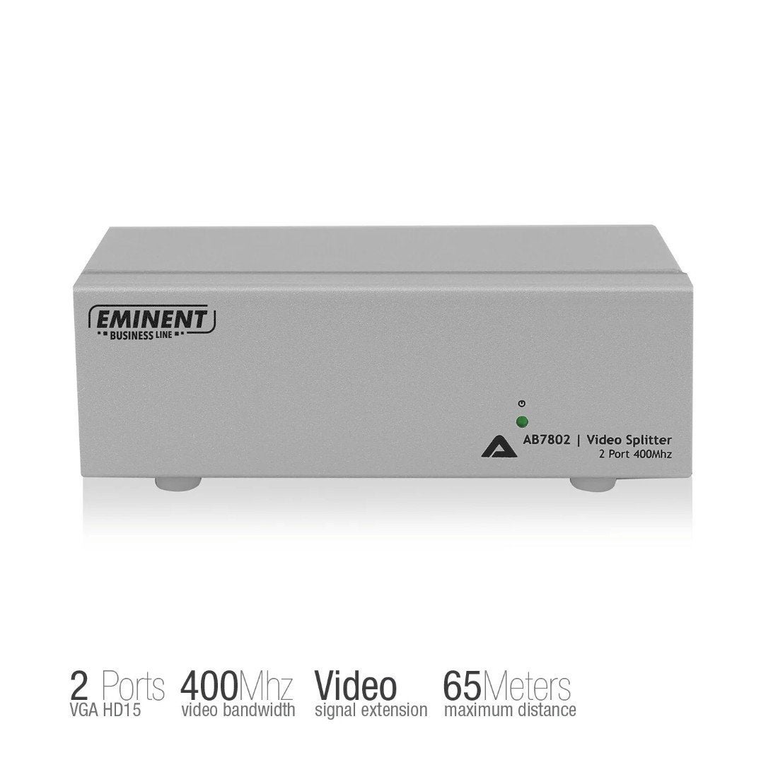 Eminent 2 Poorts 400Mhz Videosplitter AB7802 VGA, Ophalen of Verzenden