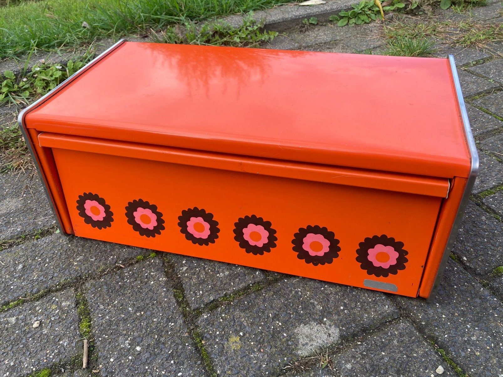 Gebruikte  vintage broodtrommel van Brabantia, Verzamelen, Ophalen, Huis en Inrichting