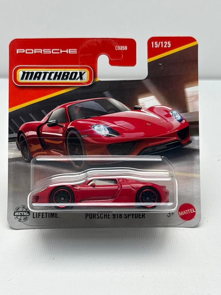 Matchbox Porsche 918 Spyder - Nieuw in verpakking, Auto, Nieuw, Ophalen of Verzenden, Mattel