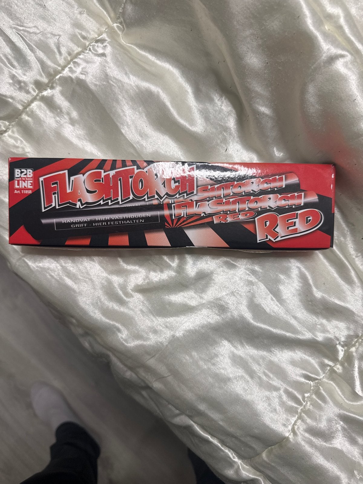 Flash Torch Red - Feestartikel, Ophalen of Verzenden, Nieuw, Feestartikel, Carnaval