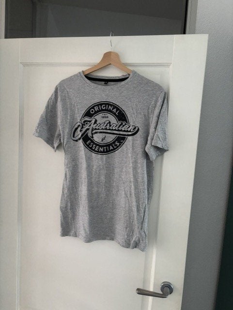 Grijs t-shirt Australian, maat M, Onbekend, Maat 48/50 (M), Ophalen of Verzenden, Zo goed als nieuw