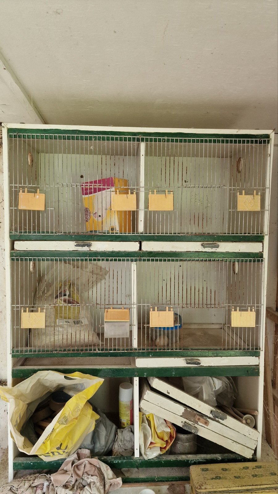 Houten Kweekkooi, kweekkast met toebehoren, Dieren en Toebehoren, Vogels | Hokken en Kooien, Ophalen, Gebruikt, Hout, Broedkooi of Kweekkooi