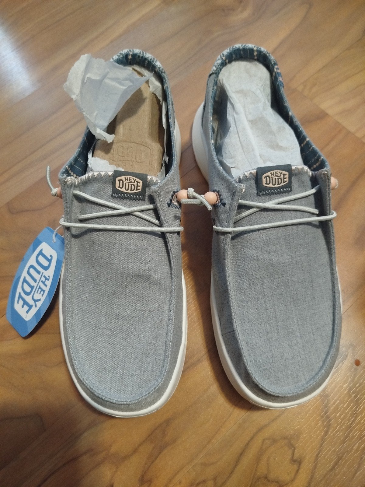 Nieuwe Hey Dude Wendy Peak Chambray Woven schoenen maat 41, Instappers, Nieuw, Ophalen of Verzenden, Hey Dude