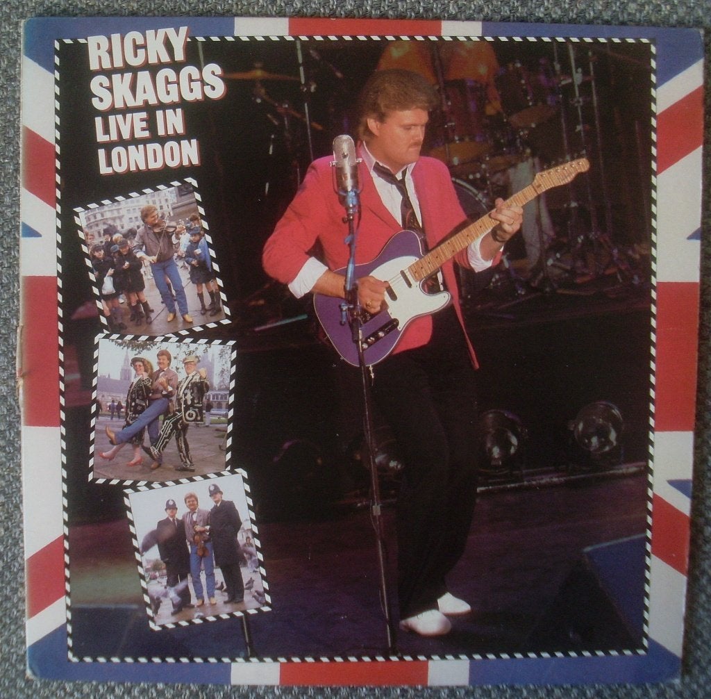 Ricky Skaggs - Live In London (LP) + Elvis Costello / USA, Cd's en Dvd's, Vinyl | Country en Western, Zo goed als nieuw, Americana