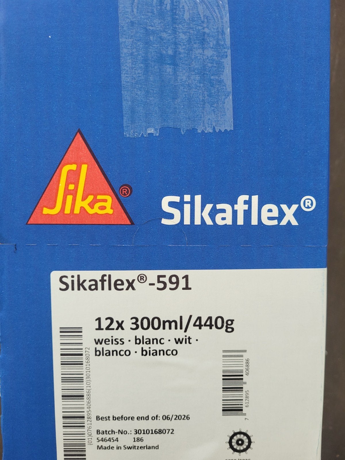 Sikaflex-591 Afdichtingskit 12x 300ml/440g Wit, Ophalen of Verzenden, Nieuw