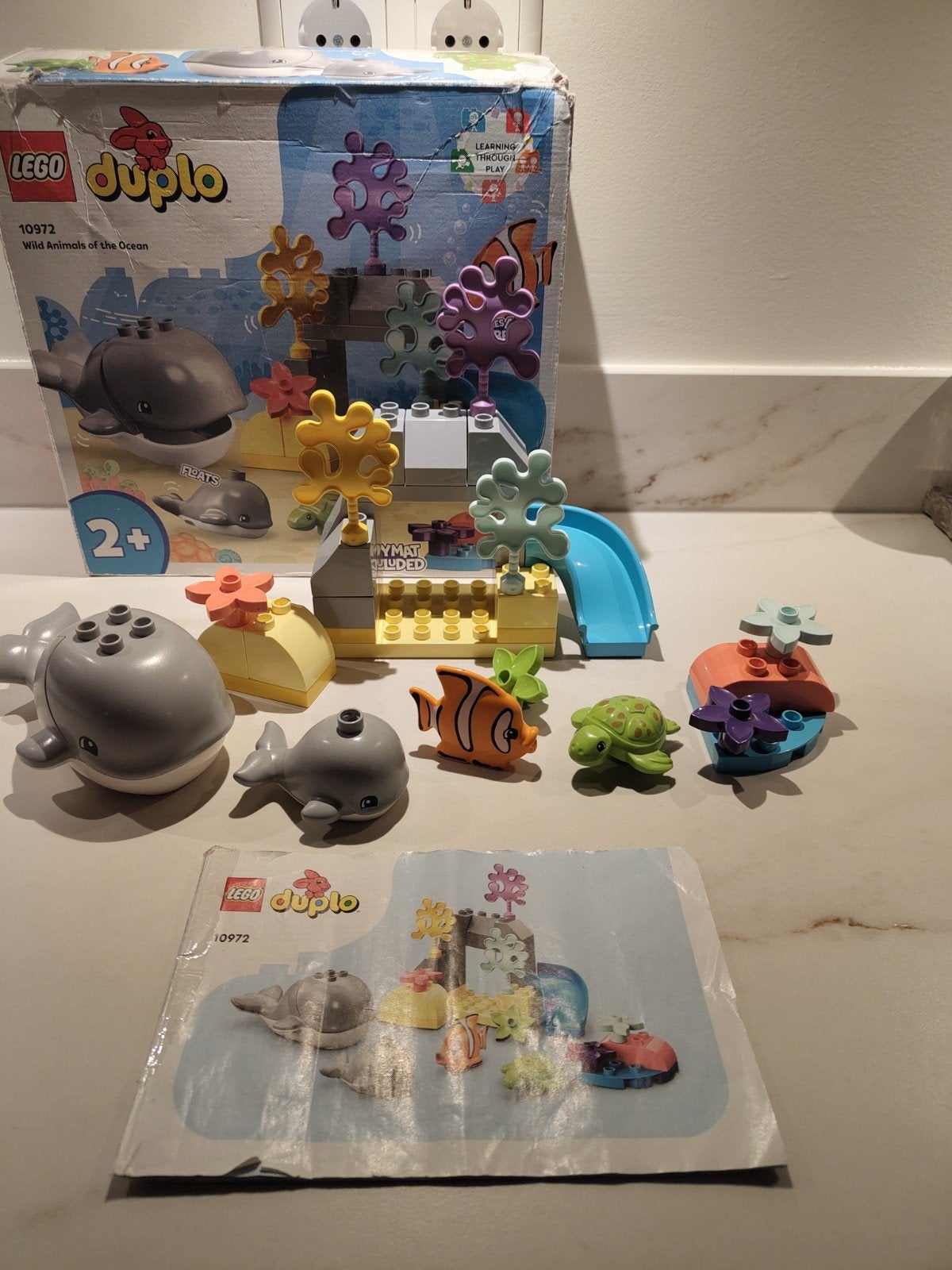 LEGO DUPLO Wilde dieren van de zee (10972) compleet, Ophalen of Verzenden