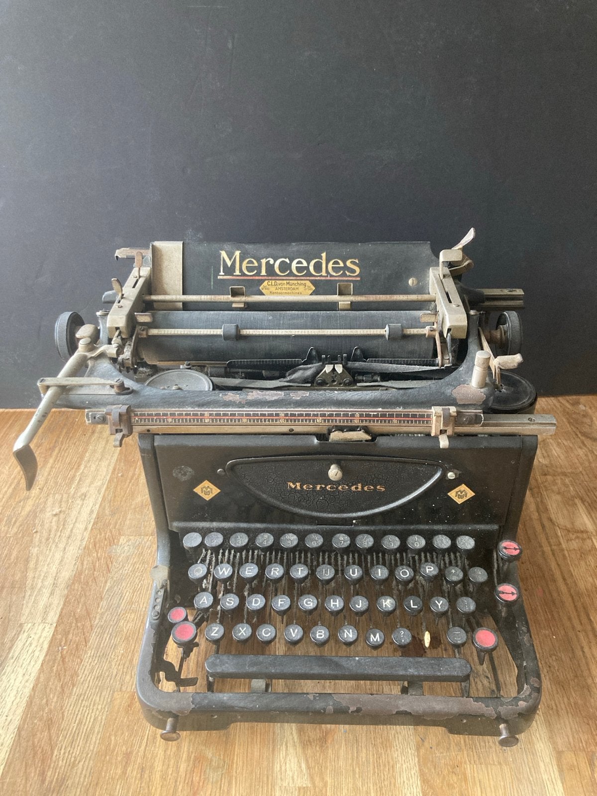 Mercedes typemachine jaren 40, Diversen, Typemachines, Ophalen of Verzenden, Gebruikt