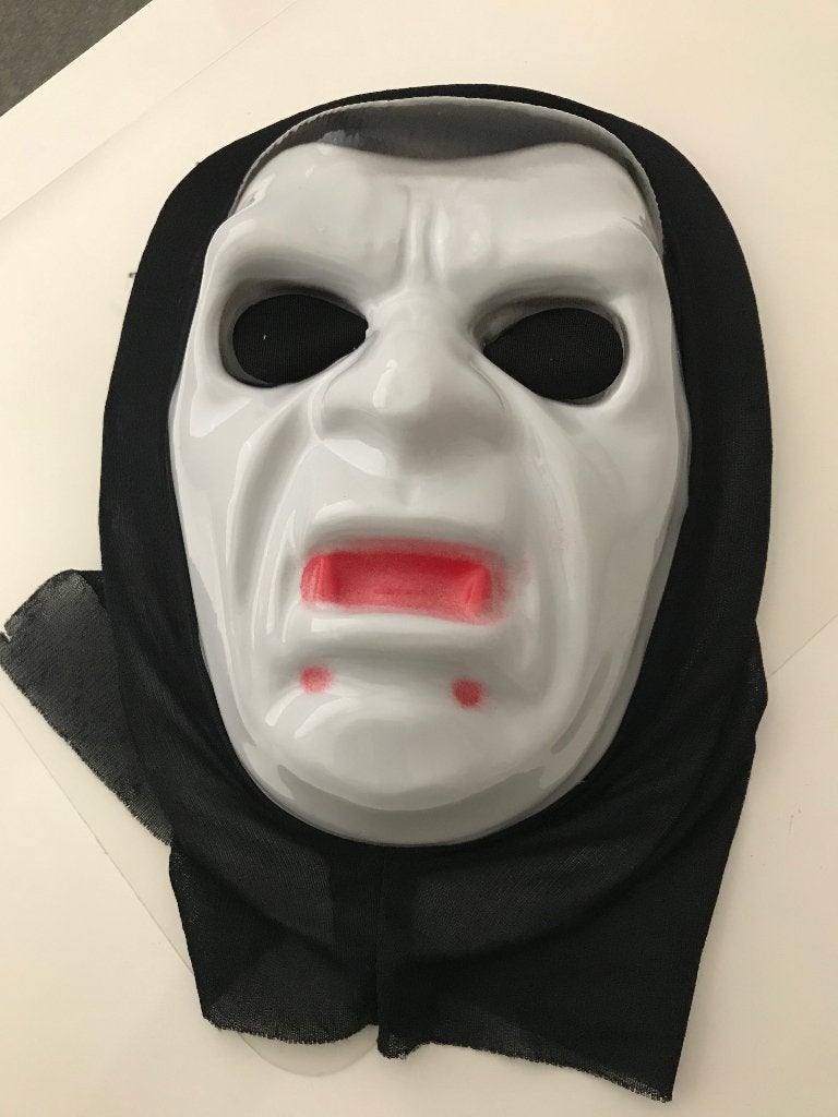 Griezelig Halloween Masker - Scream Stijl, Ophalen of Verzenden, Zo goed als nieuw, Overige typen, Halloween of Griezel