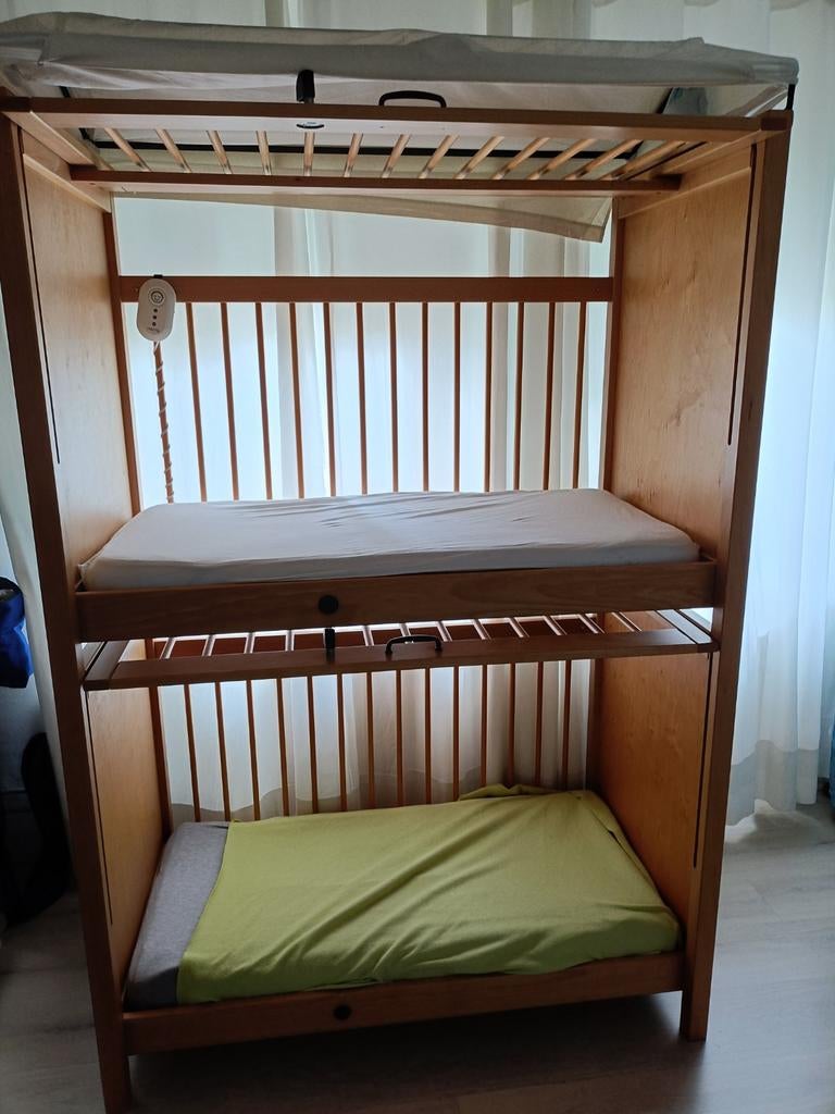 Duo-slaper voor baby's en peuters. Gastouder, Ophalen, Minder dan 140 cm, 70 tot 85 cm, Lattenbodem