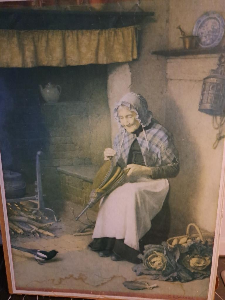 Vintage schilderij, Antiek en Kunst, Ophalen of Verzenden