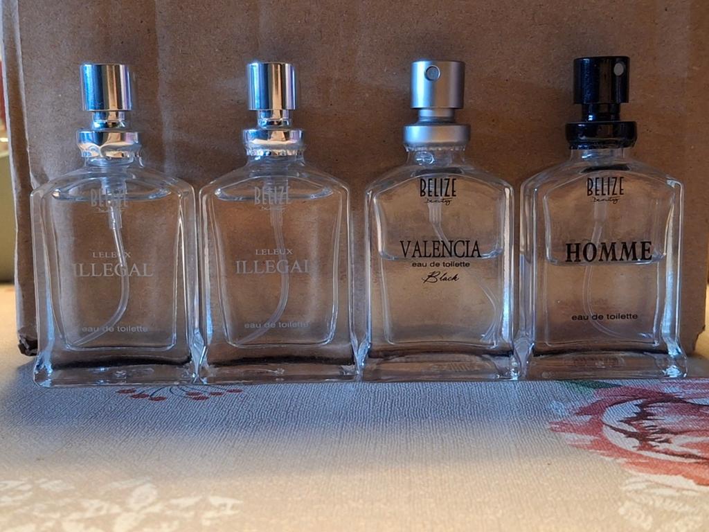 parfumflesjes Belize heren set mini parfums, Verzenden, Zo goed als nieuw