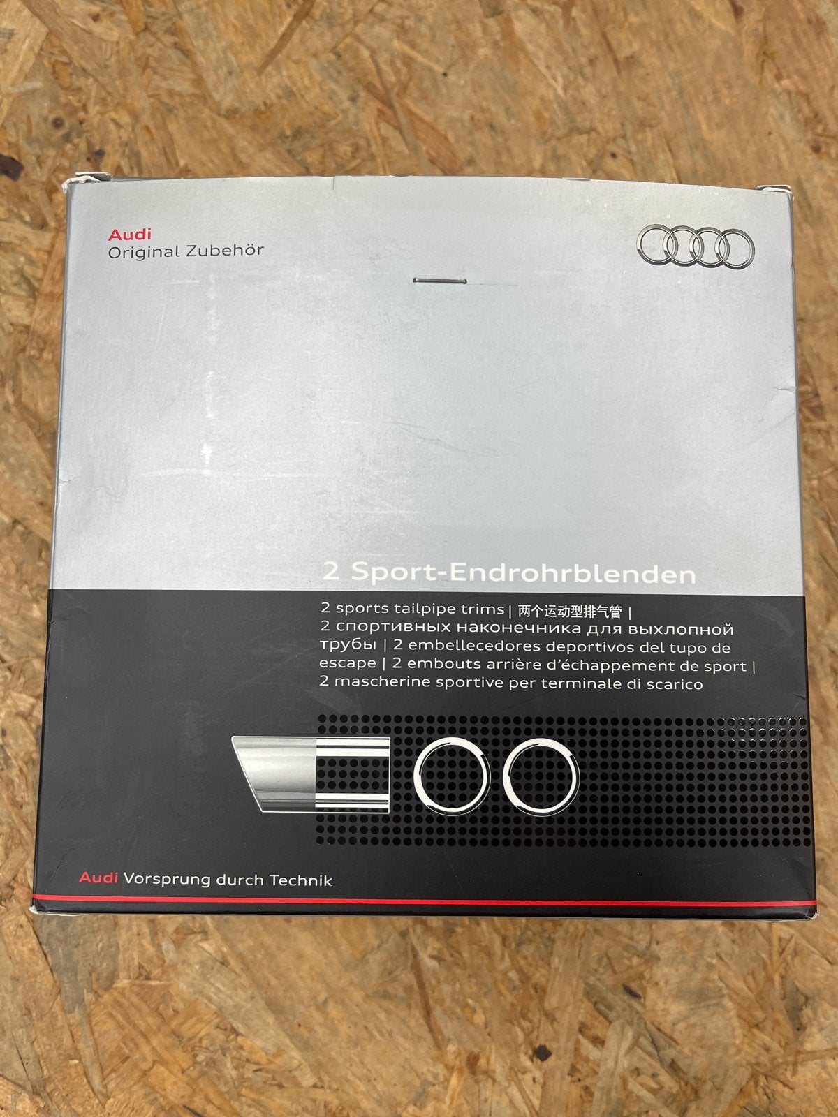 Audi Sport - Originele uitlaat sierstukken, Ophalen of Verzenden, Nieuw, Audi