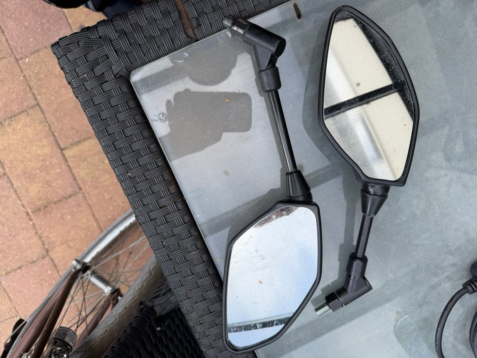 Orginele yamaha mt 07 spiegels, Ophalen of Verzenden, Gebruikt