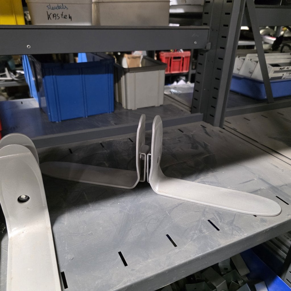 Metalen voet voor bevestiging akoestisch scheidingswand, Niet ingevuld, Gebruikt, Niet ingevuld, Niet ingevuld