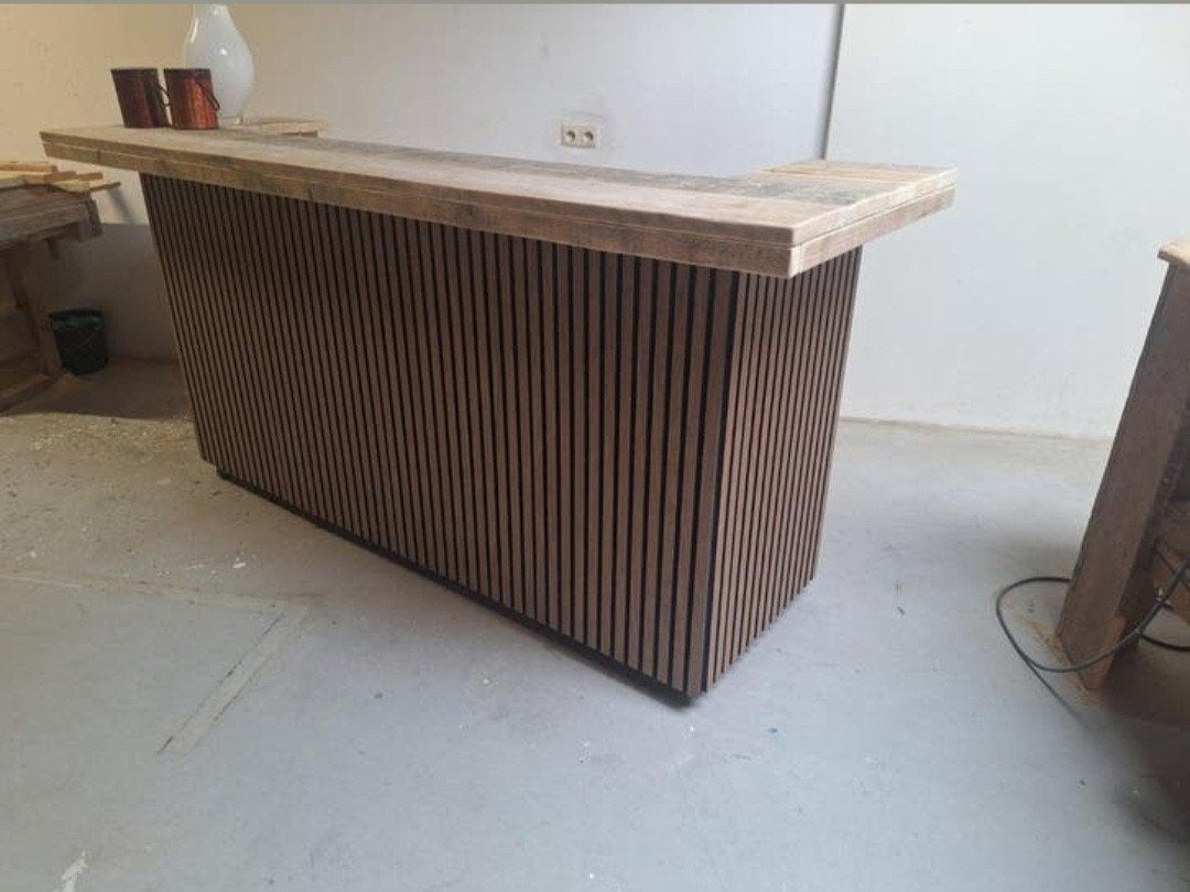 SALE SALE Balie bar toonbank akoestische panelen steigerhout, Ophalen of Verzenden