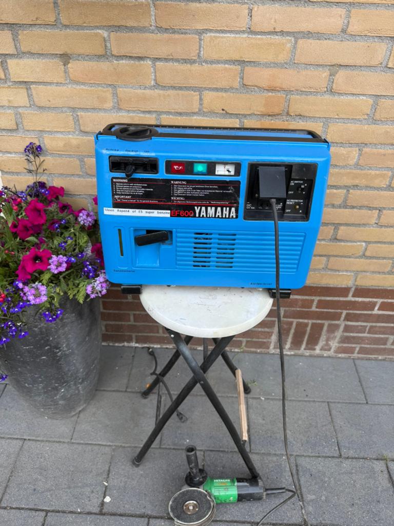 Aggregaat Yamaha EF600  inr defect mogelijk ,ff Lezen INFO, Ophalen, Gebruikt, Minder dan 5 kVA, Benzine