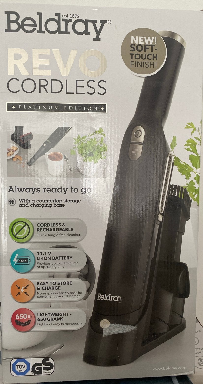 Beldray Revo Cordless Platinum Edition Kruimeldief, Overige merken, Kruimeldief, Ophalen of Verzenden, Reservoir