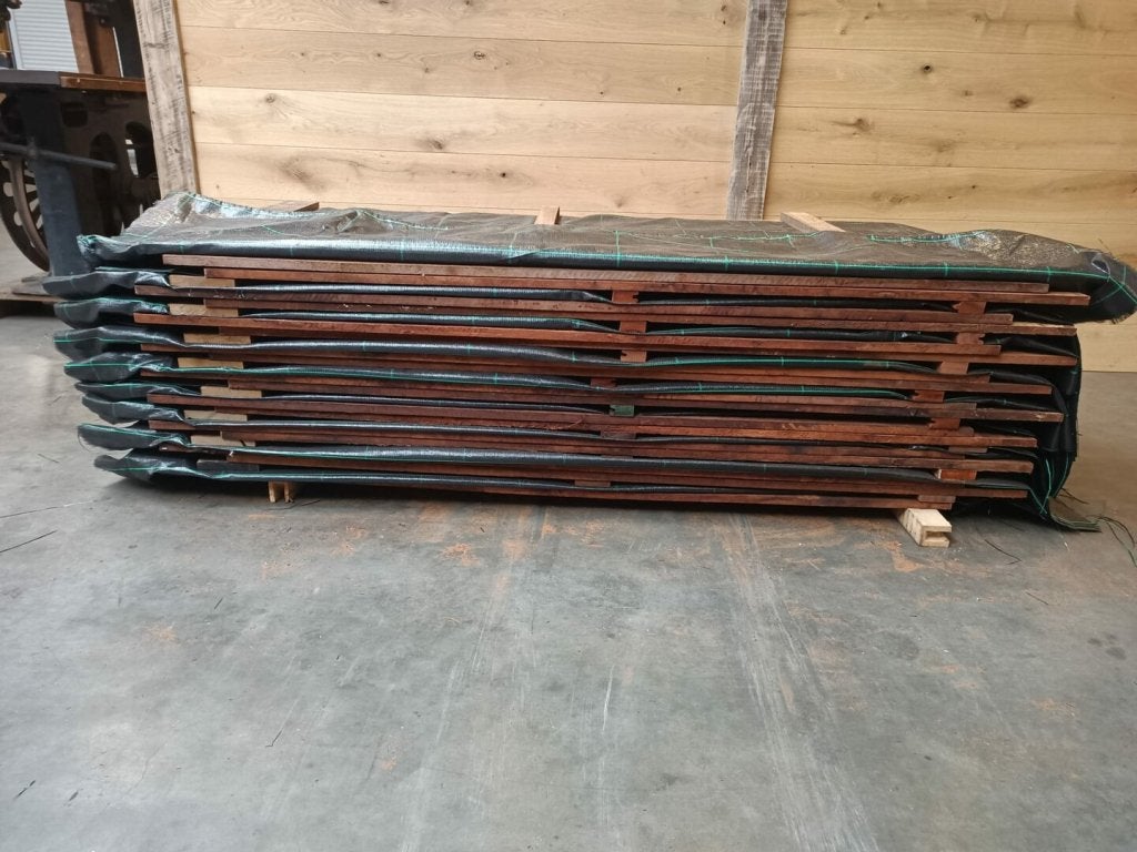 beschoeiingsschot hardhout 20mm geschroefd div hoogtes, Doe-het-zelf en Verbouw, Ophalen of Verzenden, Nieuw