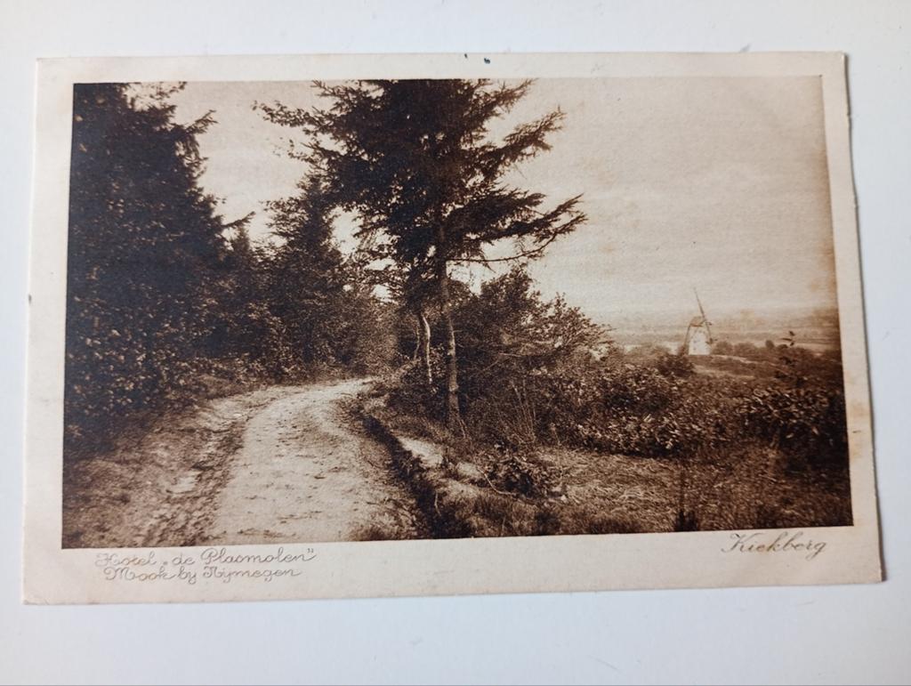 Mook bij Nijmegen De Plasmolen Kiekberg 1917, Ophalen of Verzenden, Voor 1920, Gelopen, Limburg
