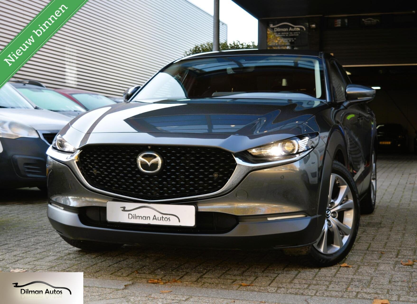 Mazda CX-30 2.0 e-SkyActiv M Hybrid Bose|Camera|Leder|Head!, 1998 cc, Zwart, 4 cilinders, Met garantie (alle)
