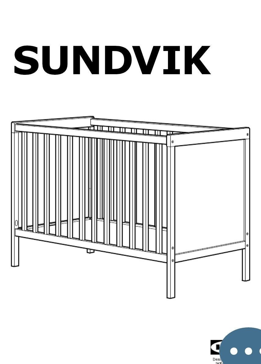 IKEA SUNDVIK Kinderbed - Zo goed als nieuw (excl. matras), Ophalen, Zo goed als nieuw, Lattenbodem, Minder dan 140 cm