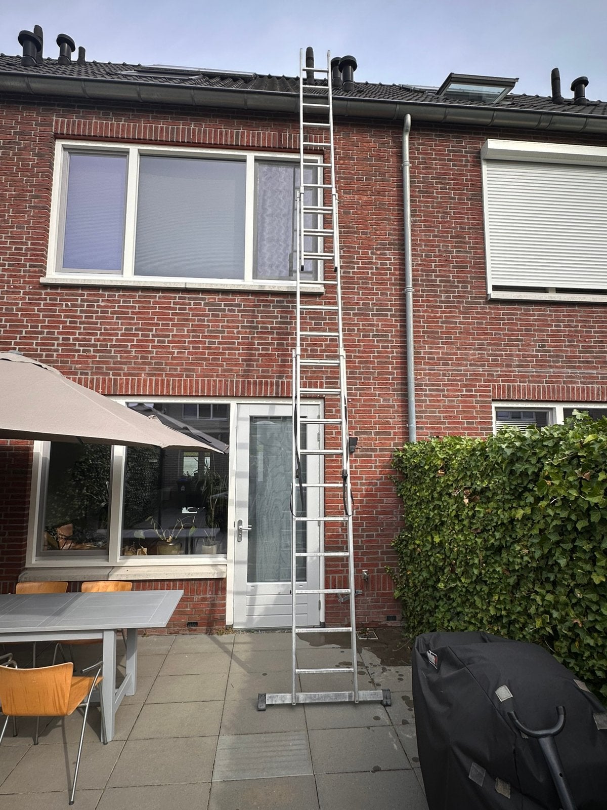 Uitschuifladder -> 6,5 meter , 3 x10 treden izgst (ook vouw), Doe-het-zelf en Verbouw, Ophalen, Zo goed als nieuw, 4 meter of meer