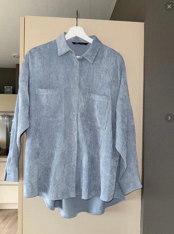 Zara blouse, Maat 38/40 (M), Blauw, Nieuw, Ophalen of Verzenden