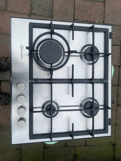 4-Pits Bauknecht gascomfort, Witgoed en Apparatuur, Ophalen, Gebruikt, Minder dan 85 cm, 4 kookzones