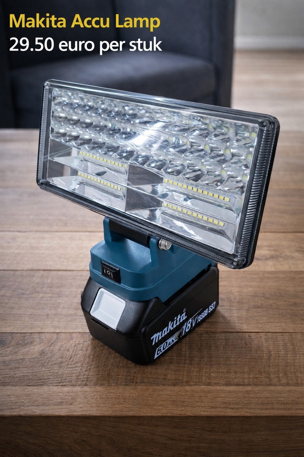 Robuuste LED Bouwlamp voor Makita 18V LXT Accu's, Ophalen of Verzenden, Nieuw, Lamp