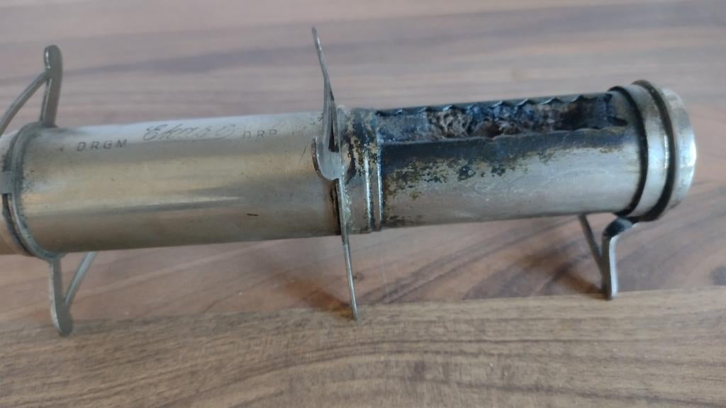 Antieke spiritus brander antieke kappers tang 17 e eeuw, Ophalen of Verzenden