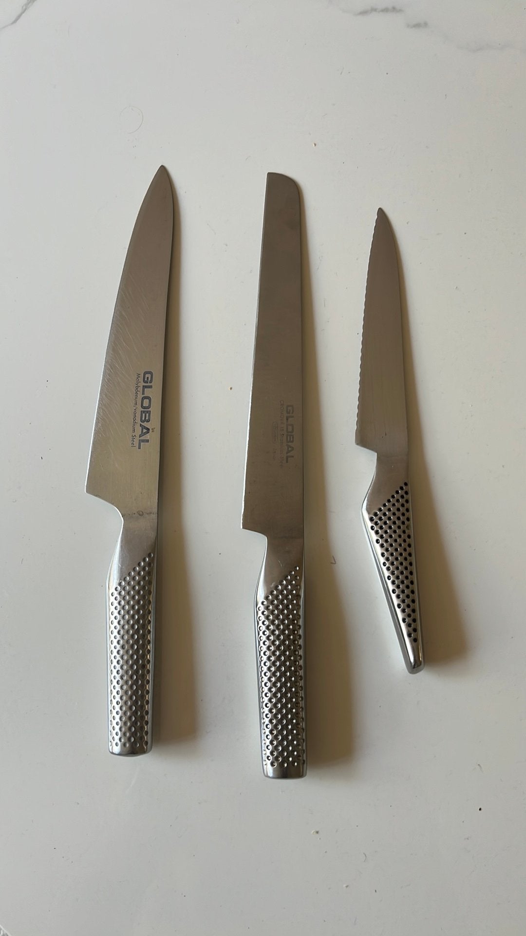 Global koksmessen, Ophalen of Verzenden, Gebruikt, Rvs of Chroom