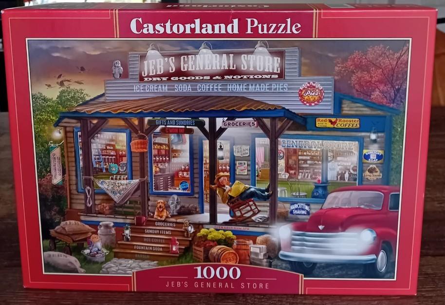Castorland puzzel - Jeb's General Store - 1000 stukjes, Ophalen of Verzenden, 500 t/m 1500 stukjes, Zo goed als nieuw, Legpuzzel
