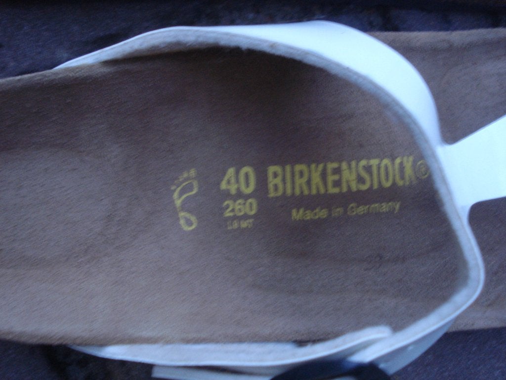 BIRKENSTOCK GIZEH WIT LAK 38 NU GRATIS VERZENDING PER POST, Slippers, Verzenden, Wit, Nieuw
