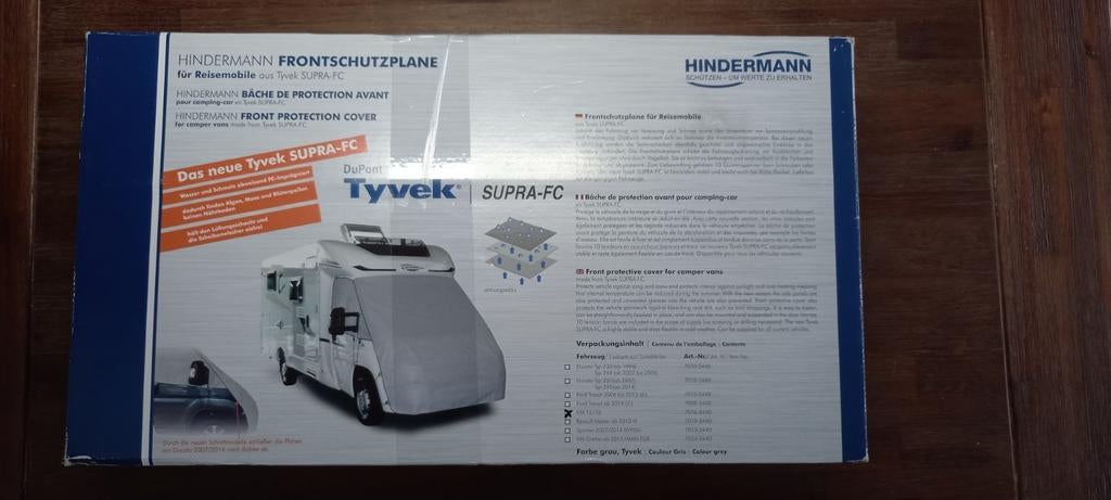 Topcover cabine beschermhoes VW T5/T6   Hindermann  Tyvek, Caravans en Kamperen, Camper-accessoires, Ophalen, Nieuw
